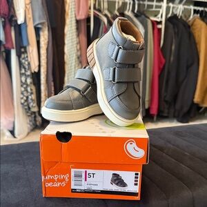 Jumping Beans Kids Gray High-Top Dress Shoes